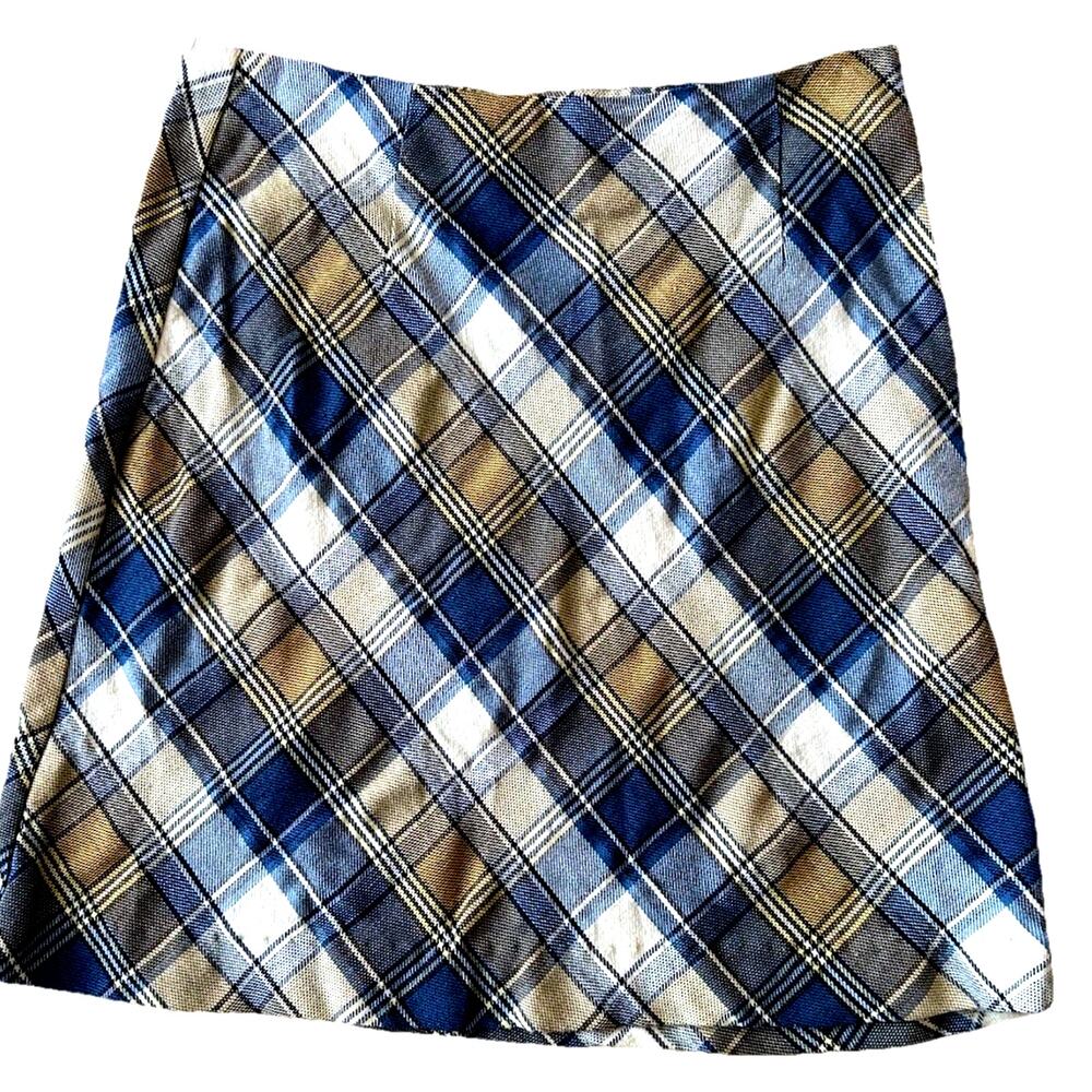 Esprit 90s Mini Micro Plaid Skirt Women’s Argyle Grunge Hip Hop Preppy retro